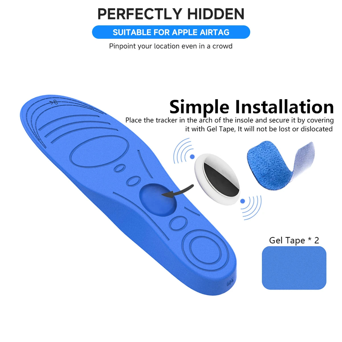 135-290mm for Airtag Insoles